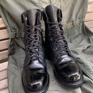 ADDISON Shoe Company Steel Toe Leather Tactical Combat Boots size 9 1/2 D